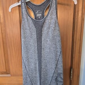 Nike Women's Heather Gray Dri-FIT Tank Top